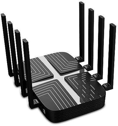 AX3000 Wiflyer Cat9 4G LTE Router with Dual SIM Card Slot Unlocked, Dual Band WiFi 6 Cellular Router with All Gigabit Ports and USB 3.0, Z8102-M2-S