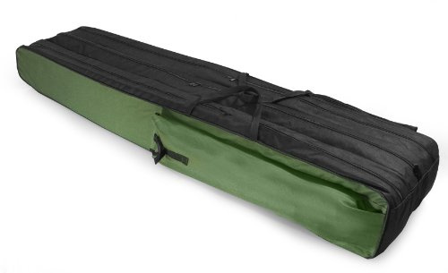 Aves-24 Rutentasche Angelkoffer mit 1, 2 oder 3 Fächern – Angeltasche für 80 bis 190 cm Ruten – Robuste Fishing Tasche für Angelzubehör