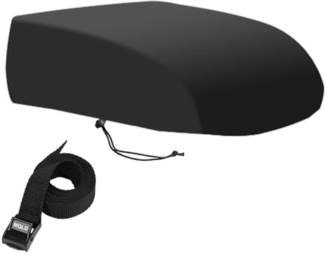 Housse pour climatiseur de véhicule récréatif, Noir, imperméable, Anti-UV, Compatible avec Dometic Brisk II, Ourlet avec Cordon de Serrage, Facile à Nettoyer