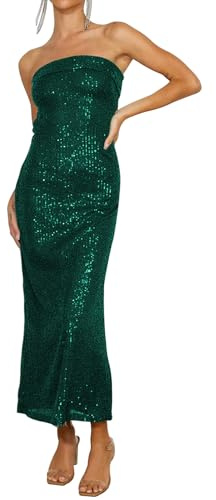 WILLSIN Pailletten-Kleid, Grün , Mittel
