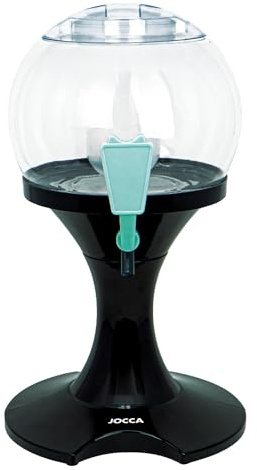 JOCCA - Dispensador de Bebidas 3.5L con Depósito para Hielo | Grifo Antiderrame | Bebidas Frías para Fiestas y Reuniones | Diseño Compacto 24x41cm | Fácil Limpieza