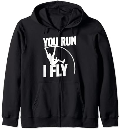 Pole Vaulting Gloves Spikes Shoes Training Pole Vault Zip Hoodie