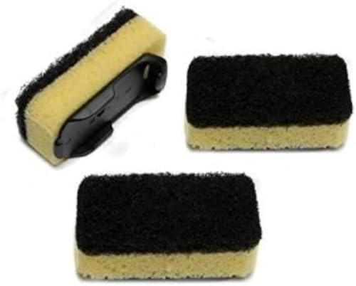 Citystores® 3 Pack Extra Heavy Duty Dish Matic Compatible Sponge Refills – Black Antibacterial Washing Up Sponge Heads for Dish Matic Handles, Kitchen Cleaning, Pots, Pans & Dishes