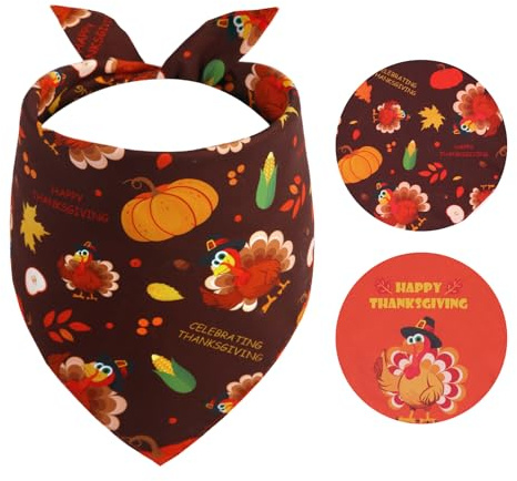 Gofshy Hundehalstuch, dreieckig, wendbar, Hundeartikel für Jungen und Mädchen, Herbst-Lätzchen, Zubehör für große und extra große Hunde, Größe XL, 1 Stück