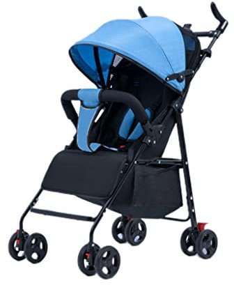 ZONABSQQ Kinderwagen Universal-Kinderwagen-Sonnenschutzdach, Faltbarer Kinderwagenwagen, 360-Grad-Rotationsdämpfung, großes Rad, Kleinkind-Kinderwagen, 4 Farben Komfort und Sicherheit