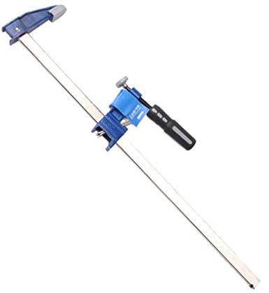 Abrazadera F para Carpintería de Acero y Plástico Azul, Uso Pesado