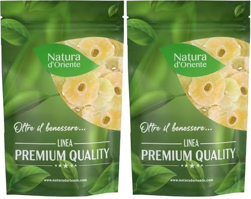 Natura d'Oriente Piña Deshidratada 500 g (Paquete de 2)