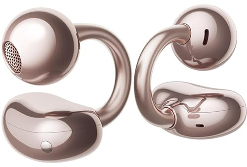 Huawei FreeClip, Innovatives Clip-Design, Intensives Open-Ear-Hörerlebnis, KI-Hintergrundgeräuschunterdrückung bei Anrufen, Superlange Akkulaufzeit, Kompatibel mit Android&iOS, Roségold