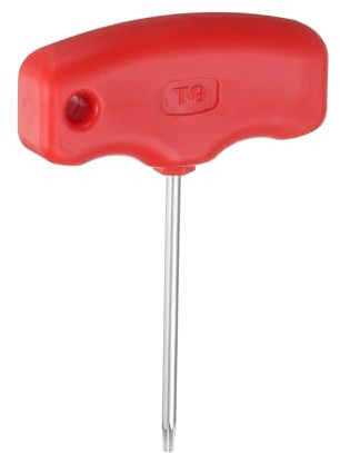QUARKZMAN Torx Schraubendreher T9 CR-V Stahl T-Griff Sternschlüssel für CNC-Drehwerkzeughalter