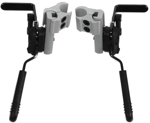 WRITWAA Rollstuhl Bremshebel Aluminiumlegierung Leichtgängig Mechanische Handbremse Ersatzteil Für Elektrische Rollstühle 7.7 Zoll Langer Griff Universell Für Mobilitätshilfen