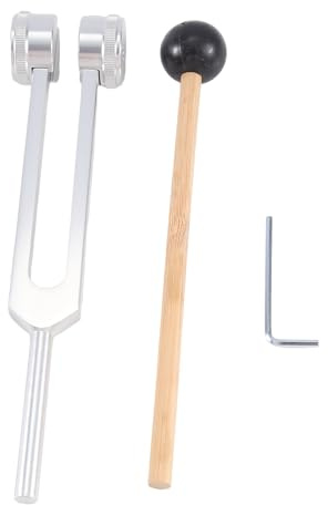 Yuyyurt 174 Hz Tuning Fork for Healing Repair Reliever Stress & Healing Musical Instrument with Silicone Hammer Tuning Fork Aluminum Alloy Tuning Forks Tuning Fork Set 1Set