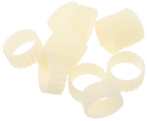 ORFOFE Adattatori per Candele Coniche in Silicone Beige 12 Pezzi, Stabilizzatori Antiscivolo per Portacandele, Supporti Regolatori per Candele da Matrimonio e Decorazioni Natalizie