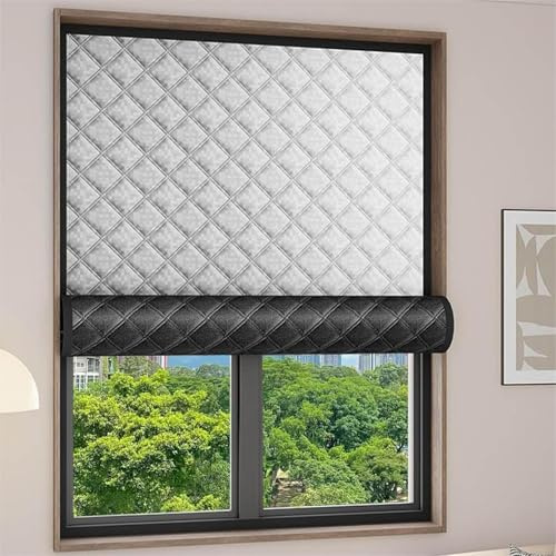 sur Mesure Kit de film d'isolation thermique pour fenêtre Pour l'hiver et l'été,Auto-adhésif Film isolant Résistant aux intempéries,Anti Froid,Rideau Coupe-vent Occultant pour Salon/Chambre