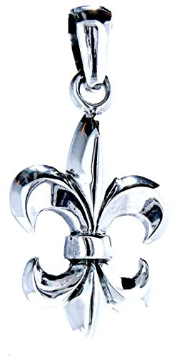 Kiss of Leather Fleur-de-Lis Anhänger aus 925 Sterling Silber Nr. 40