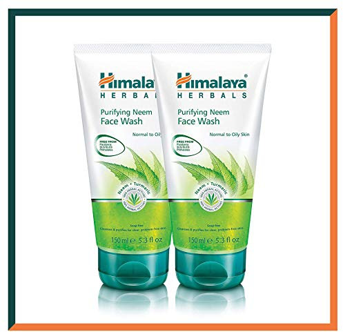 HIMALAYA HERBALS Neem Gel detergente viso purificante al Neem, 2 unità x 150 ml, l'imballaggio può variare