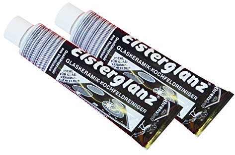 2 x Elsterglanz Glaskeramik-Kochfeldreiniger 150ml, Herd-Reiniger, Polier-Paste