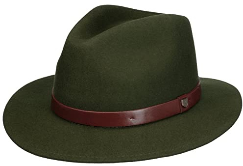 Brixton Unisex-Erwachsene Messer Fedora Filzhut, Moss, Large