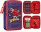 Marvel Federmäppchen Kinder Federtasche, Gefüllt Schulmäppchen Fächer Pencil Case, Federpenal Etui Spiderman Avengers Einschulung Junge (Spiderman Doble Zip)