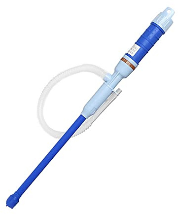 ETOPARS Bleu Electrique Pompe à Siphon de Transfert Batterie Liquide l'eau Pompe à Piles Tuyau de Siphon Essence Gaz Carburant Pompe Main Aspiration