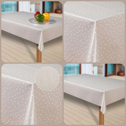 laro Wachstuch-Tischdecke Abwaschbar Garten-Tischdecke Wachstischdecke PVC Plastik-Tischdecken Eckig Meterware Wasserabweisend Abwischbar |16|, Größe:140x280