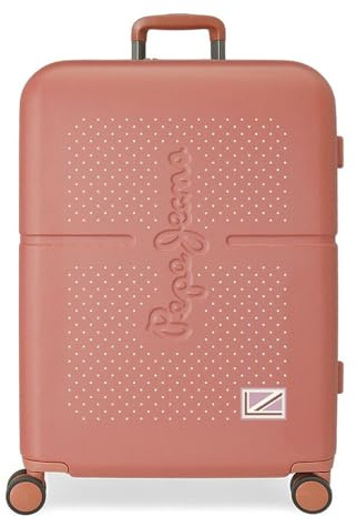 Pepe Jeans Laila Maleta mediana, Rojo, Rígida, 4 Ruedas dobles