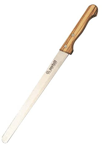 Marietti 440.00 PROSCIUTTO SALMONE Aufschnittmesser mit Genietetem Holzgriff, 26 cm Glatte Klinge