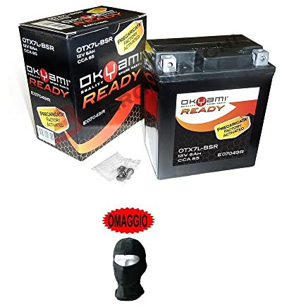 KOMPATIBEL MIT KAWASAKI JS (Jet Ski) 750 2000-2020 Bereits vorgeladene Batterie Okyami OTX7L-BSR aktive Batterien 6 Ah Ampere 12 Volt spezifisch 114 x 71 x 131 mm