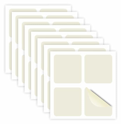 Adesivi per vetro anti-collisione - 32 pezzi da 5,5 cm in vinile beige antiurto di persone e uccelli per finestra vetrina (beige, 5,5 cm)