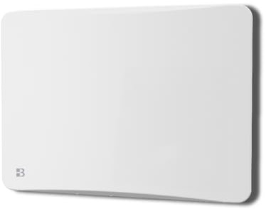 BESTHERM - Elektrischer Heizkörper mit trockener Trägheit, Keramik, mit austauschbarem Thermostat, 1000 W, Bestherm Oveo, horizontal, weiß