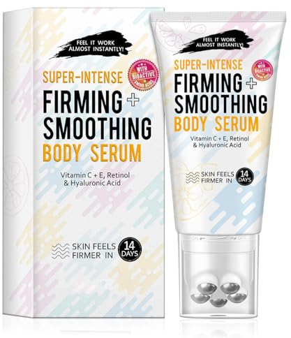 Rollerball Firming Body Cream, Skin Tightening Cream Hydrating For Arms &Thighs &Waist, Supports Skin Elasticity, Body Moisturizer Fast Absorbing For Women, Easy Application