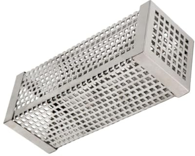 TOYANDONA Square Stainless Steel Pellet Smoker Tube for BBQ Grills Portable Cold and Hot Smoking Tool Outdoor Kitchen Barbecue Accessory for Enhanced Wood Smoke Flavor