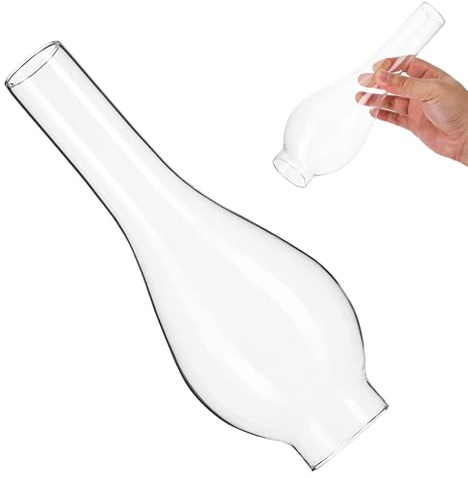 Pantalla Retro 5cm de Vidrio de Aceite, Lámpara Estilo | Tulipas para Lamparas Cristal, Chimenea de Lámpara Pequeña, Partes Lámpara de Aceite