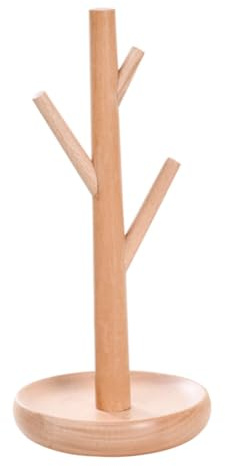 LALADEFIEE Organizador Forma de Árbol de Pendientes y Collares de Madera para Exhibición y Almacenamiento Elegante en Tiendas y Tocadores