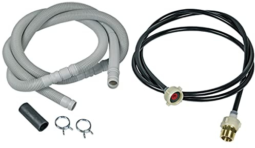 Bosch Siemens 350564 00350564 ORIGINAL Zulaufschlauchverlängerung + Ablaufschlauchverlängerung 2m Spülmaschine Geschirrspüler auch SGZ1010 SZ72010 SZ7GNX1 Balay Constructa Gaggenau