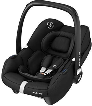 Maxi-Cosi Tinca Seggiolino Auto per Neonati I-Size, Gruppo 0+, da 45 a 75 cm, 0-12 kg, Nero (Essential Black)