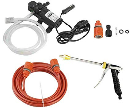 MACHSWON Portable 12V Car High Pressure Washer Water Pump Kit, Pressure Washer Hose