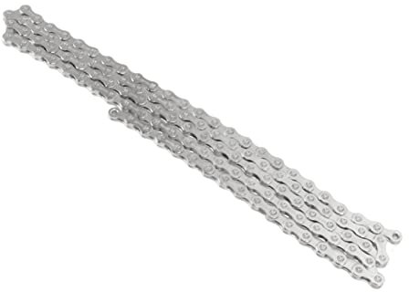 Tnfeeon Fahrradkettenersatz 10-Fach Fahrradkette mit Externer Fase Zur Wartung (Silber)