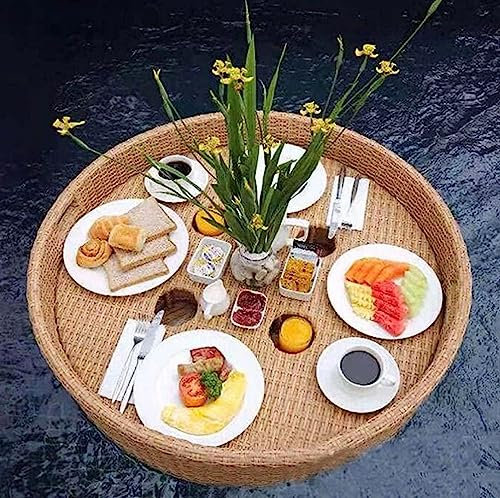 Floating Drink Holder Foam Refreshment Table Tray Pool Drink Floats Hot Tub Cup Holders, for Beach Party Swimming Lounge Serving Bar Accessories Food Beer