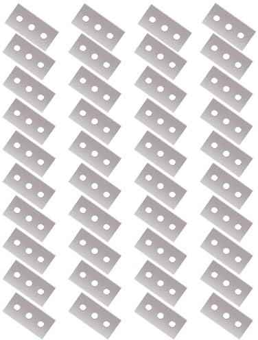 40 Stück doppelseitige schaberklingen, ceranfeldschaber ersatzklingen, ceranfeldschaber klingen, kochfeldschaber, universell passend für glasschaber und ceranfeldschaber schaber ersatzklingen
