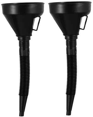 DRESSOOS 2pièces Entonnoir à Long Goulot Pour Voiture Entonnoir Pour Huile De Transmission Et Liquide Avec Rallonge De Bec Verseur Et Filtre