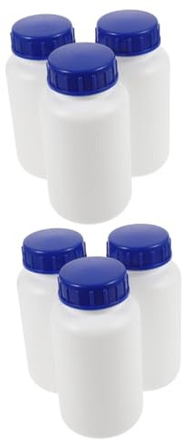 BUGUUYO 2 Sets 500 Ml Runde Flüssigkeitsflaschen Für Die Lagerung Chemischer Reagenzien Im Labor Probenbehälter Leere Flaschen 3 Stück X 2