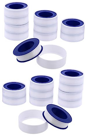 SOLUSTRE 20rotoli Nastro Sigillante Ptfe Per Filettature Di Nastro Per Idraulica Alta Resistenza e Facile Da Usare Per Impianti Idraulici e Tubazioni
