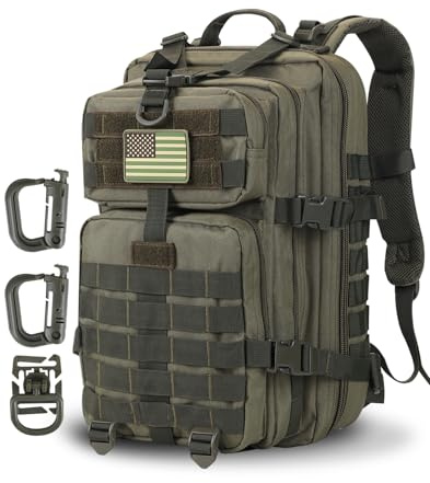 Hannibal Tactical Mochila táctica militar Cooper Mochila ejército Asalto Pack 3 días Bug Out Go Bag Trekking Mochila de senderismo