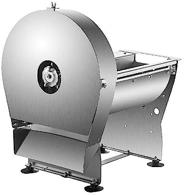 Tagliaverdure elettrico da 10 pollici in acciaio inossidabile commerciale regolabile automatico trituratore di frutta affettatrice a scatti for la casa, Potente ed efficiente