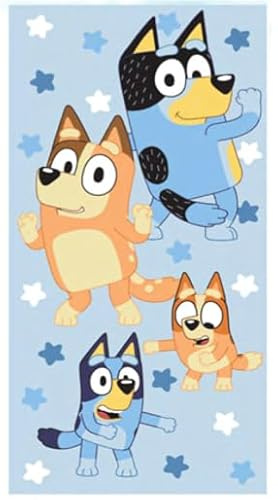 Jay Franco Bluey Kids Beach Towel, Celebration Dance - 27x54