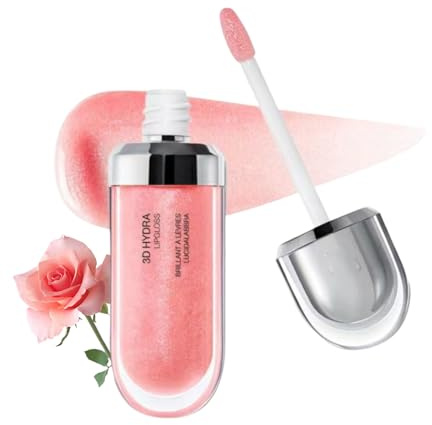 3D Hydra Lipgloss - Feuchtigkeitsspendender Pflegender Lipgloss mit 3D-Effekt - Lip Oil für Mädchen - Lip Gloss Pink Stuff - Lippen Produkte, Lippencreme Mit Volumeneffekt