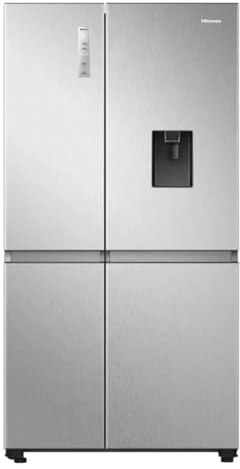 Hisense Frigorifero Americano Side by Side Capacità 649 Litri Classe energetica E Raffreddamento No Frost colore Acciaio Inox - MS91668DIE
