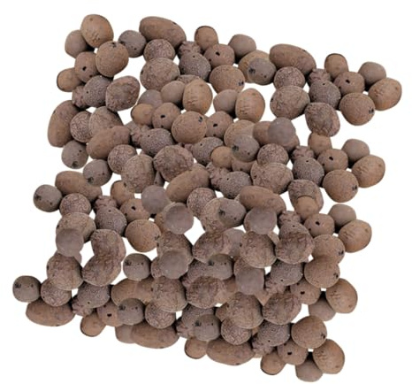 Abaodam Ceramsite Inferiore per Giardinaggio 1000g, Ciottoli di Argilla Traspiranti per Drenaggio e Crescita Radici, Pietre Decorative per Piante da Interno Ed Esterno
