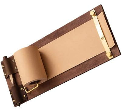 Retro-Holz-Klemmbrett, Schreibblock mit Schneider, Notizpapier, Rolle, Wandbehang, Memoboard für Zuhause, Büro, Dekoration, montiertes Memoboard