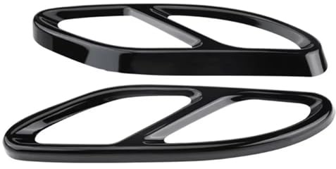 garniture d'embout queue 2 Pièces Cache-tuyau D'échappement Gauche Et Droit Pour Voiture, Accessoire Automobile Compatible Avec Benz Pour Classe B W246 2015-2016
